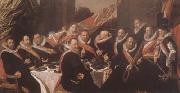 Frans Hals Banquet of the Officers of the St George Civic Guard in Haarlem (mk08) oil